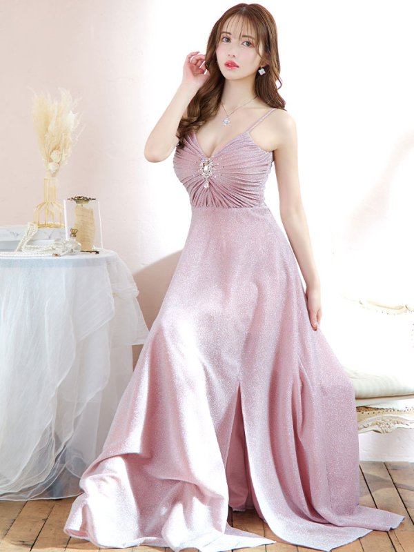 画像18: 送料無料！【新色登場】グリッターラメ/キャミソール/ノースリーブ/谷間見せ/背中見せ/ビジュー/ロングドレス/キャバドレス 【S-Lサイズ/4カラー】[HC02-X]【YN】dzw【一部予約商品/11月下旬発送予定】