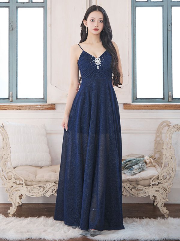 画像35: 送料無料！【新色登場】グリッターラメ/キャミソール/ノースリーブ/谷間見せ/背中見せ/ビジュー/ロングドレス/キャバドレス 【S-Lサイズ/4カラー】[HC02-X]【YN】dzw【一部予約商品/11月下旬発送予定】