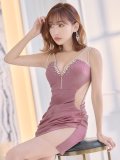 SALE! ワンカラービジューノースリーブタイトドレス/キャバドレス【XS-Mサイズ/3カラー】[OF08-U] 【YN】dzw