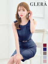 SALE!【Glera/グレイラ】ストレッチノースリーブドレス/ワンカラー/無地/ストレッチ/ベルト/タイト/谷間隠し/背中隠し/タイト/ミニドレス/キャバドレス 【S-Lサイズ/3カラー】[OF08-U] 【YN】dzw