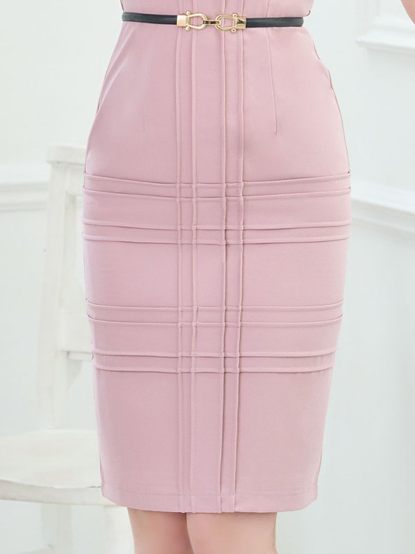 画像7: SALE!【Glera/グレイラ】ストレッチノースリーブドレス/ワンカラー/無地/ストレッチ/ベルト/タイト/谷間隠し/背中隠し/タイト/ミニドレス/キャバドレス 【S-Lサイズ/3カラー】[HC02-U] 【YN】dzw