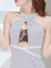 画像6: SALE!ラメドレス/ホルターネック/ビジュー/ストレッチ/スリット/ワンカラー/谷間見せ/背中見せ/タイト/ ミニドレス/ キャバドレス【S-Lサイズ/2カラー】[OF08] 【YN】dzw