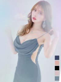 再入荷!ラメキャミソールドレス/グリッター/背中見せ/タイト/ドレープ/ミニドレス/ キャバドレス【XS-Lサイズ/5カラー】[OF03-U] 【YN】dzw