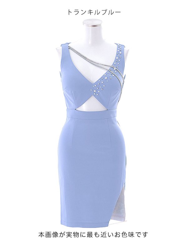 画像22: SALE!ワンカラービジューノースリーブドレス/ストレッチ/カットアウト/タイト/ミニドレス/キャバドレス【XS-Mサイズ/3カラー】[HC02-U] 【YN】dzw