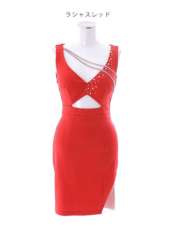 画像23: SALE!ワンカラービジューノースリーブドレス/ストレッチ/カットアウト/タイト/ミニドレス/キャバドレス【XS-Mサイズ/3カラー】[HC02-U] 【YN】dzw