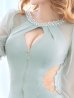 画像6: SALE!ワンカラーパールビジューチュールスリーブドレス/肌魅せ/谷間見せ/背中隠し/タイト/ミニドレス/キャバドレス【S-Lサイズ/3カラー】[OF08-X] 【YN】dzw