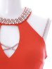 画像12: SALE!ノースリーブドレス/ビジュー/パール/ホルターネック/谷間見せ/ミニドレス/キャバドレス【XS-Mサイズ/1カラー】【YN】[OF08]