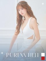 SALE!ワンカラーサイドシアービジュードレス/キャバドレス 【XS-Lサイズ/2カラー】[OF08] 【YN】dzj
