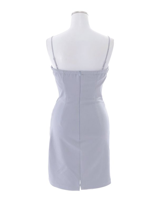 画像24: ワンカラーバストクロスドレス/タック/キャミ/ビジュー/肌見せ/サイドシアー/谷間見せ/背中見せ/ミニドレス/キャバドレス 【XS-Mサイズ/3カラー】[HC02-X] 【YN】dzw