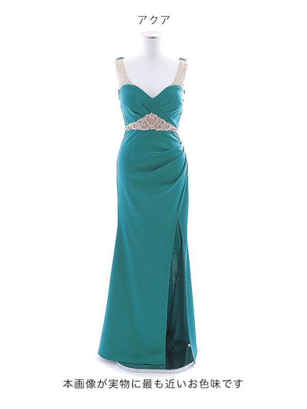 画像33: 【ポッキリセール！】シアービジューノースリーブロングドレス/透け感/無地/ビジュー/谷間見せ/ロングドレス/キャバドレス【S-Lサイズ/4カラー】[HC02] 【YN】dzw