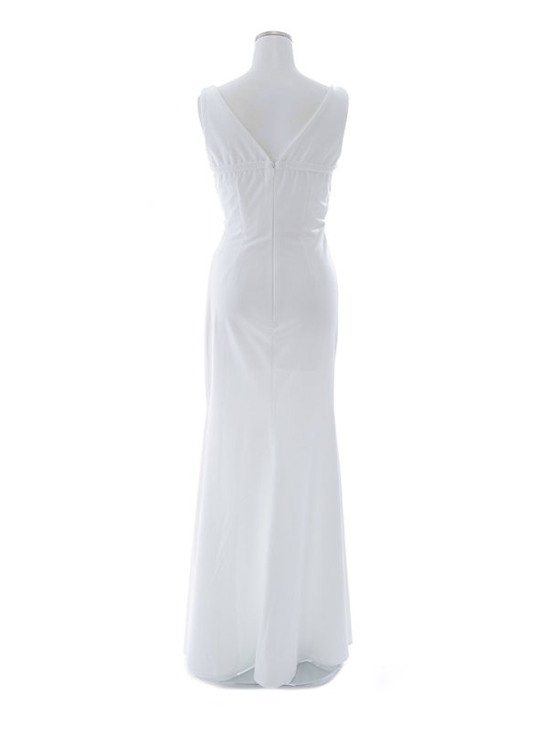 画像34: SALE!シアービジューノースリーブロングドレス/透け感/無地/ビジュー/谷間見せ/ロングドレス/キャバドレス【S-Lサイズ/4カラー】[HC02] 【YN】dzw