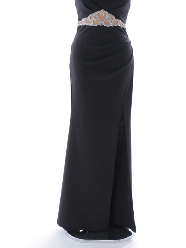 画像36: 【ポッキリセール！】シアービジューノースリーブロングドレス/透け感/無地/ビジュー/谷間見せ/ロングドレス/キャバドレス【S-Lサイズ/4カラー】[HC02] 【YN】dzw