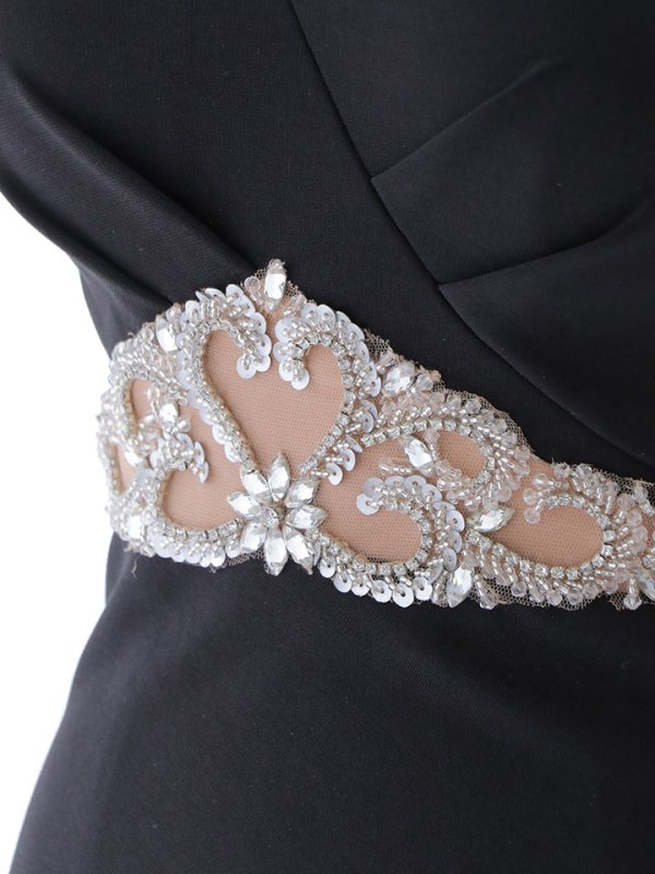 画像37: 【ポッキリセール！】シアービジューノースリーブロングドレス/透け感/無地/ビジュー/谷間見せ/ロングドレス/キャバドレス【S-Lサイズ/4カラー】[HC02] 【YN】dzw