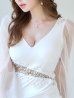 画像13: SALE!ワンカラービジュードレス/タイト/ストレッチ/肌見せ/シアー袖/ロングスリーブ/谷間見せ/ミニドレス/キャバドレス 【S-Lサイズ/2カラー】[OF08] 【YN】dzcw