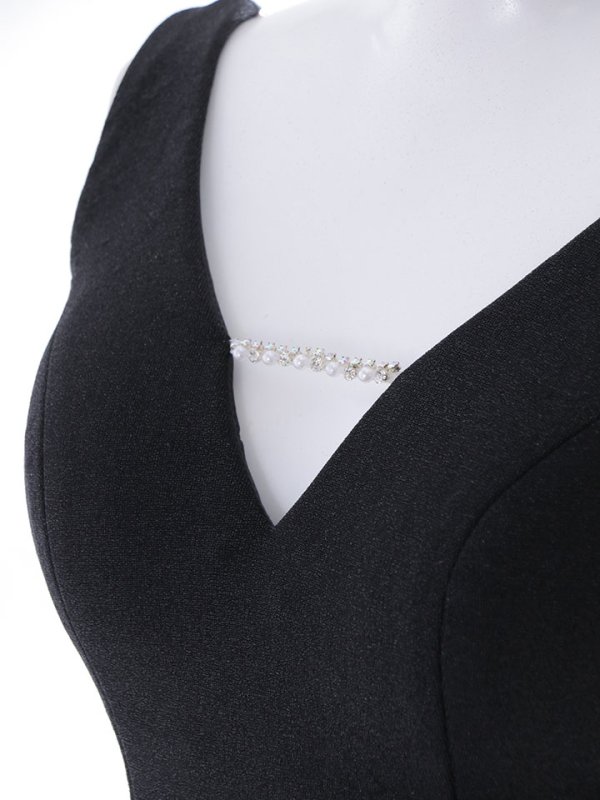 画像17: 【送料無料！】バックビジューラメロングドレス/ノースリーブ/谷間見せ/背中見せ/ロングドレス/キャバドレス 【S-Lサイズ/2カラー】[HC02]【YN】dzk