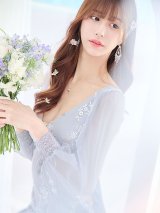 花柄刺繍レースサイドシアードレス/チュールスリーブ/ビジュー/肌魅せ/谷間見せ/タイト/ミニドレス/キャバドレス【S-Lサイズ/1カラー】[OF08-U] 【YN】dzwj
