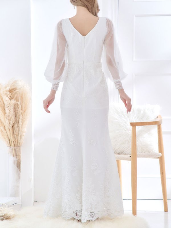 画像22: SALE!総刺繍エレガントロングドレス/花柄刺繍/ビジュー/谷間見せ/ロングドレス/キャバドレス【S-Lサイズ/1カラー】[HC02-X]【YN】dzw