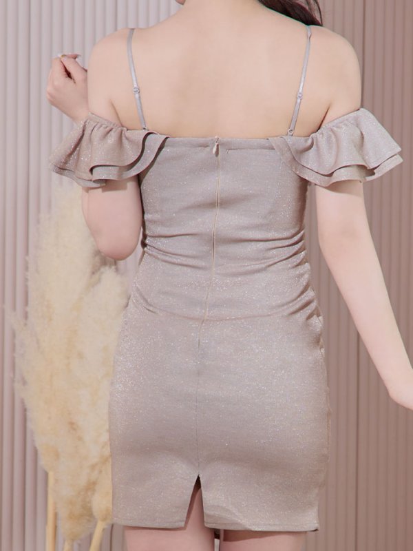 画像6: オフショルダーラメドレス/ミニドレス/ キャバドレス【S-Mサイズ/3カラー】[HC02-U] 【YN】dzw