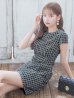 画像13: 再入荷!チェーンチェックツイードワンピースドレス/チェック柄/胸元隠し/背中隠し/タイト/キャバドレス/ミニドレス【S-Lサイズ/4カラー】[OF08-X] 【YN】dzw