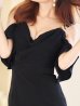 画像11: SALE!オープンショルダーエレガンスサテンドレス/キャバドレス【XS-Mサイズ/2カラー】[OF08] 【YN】dzw