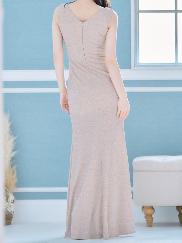 画像9: 再入荷!グリッターラメビジューロングドレス/ノースリーブ/谷間見せ/タイト/ロングドレス/キャバドレス 【S-Lサイズ/4カラー】[HC02-X] 【YN】dzw