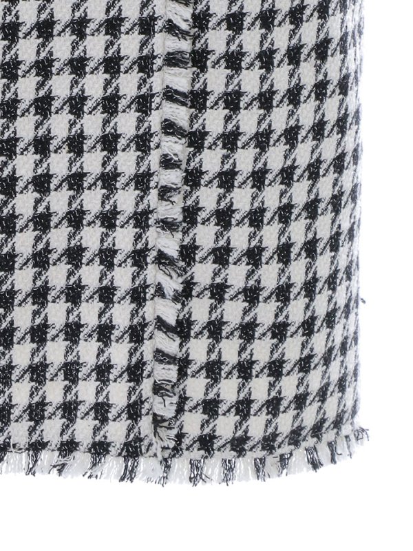 画像16: SALE!千鳥格子ダブルボタンミニドレス/チェーンストラップ/ノースリーブ/谷間見せ/背中見せ/ミニドレス/キャバドレス 【XS-Mサイズ/1カラー】[HC02-U]