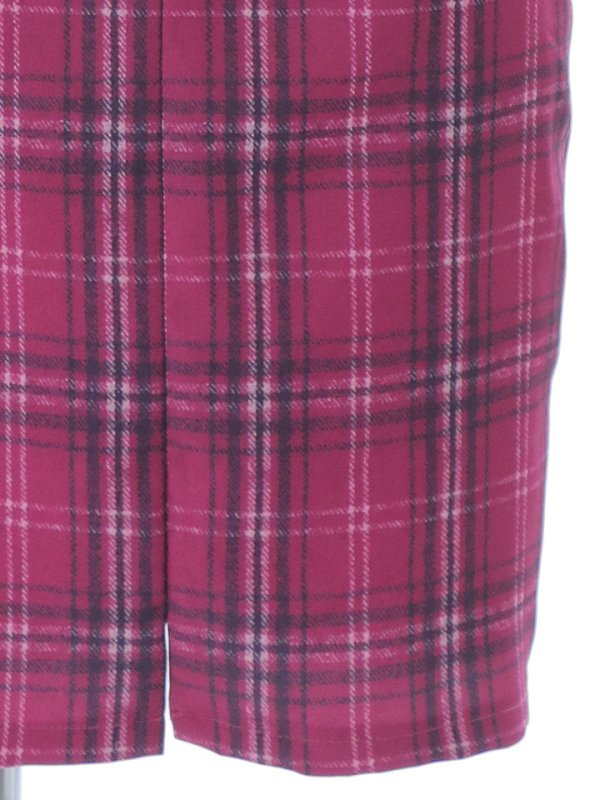 画像21: SALE!ノースリーブチェックドレス/Vネック/デザインベルト/谷間見せ/背中隠し/ミニドレス/キャバドレス【XS-Lサイズ/1カラー】[HC02] 【YN】dzw