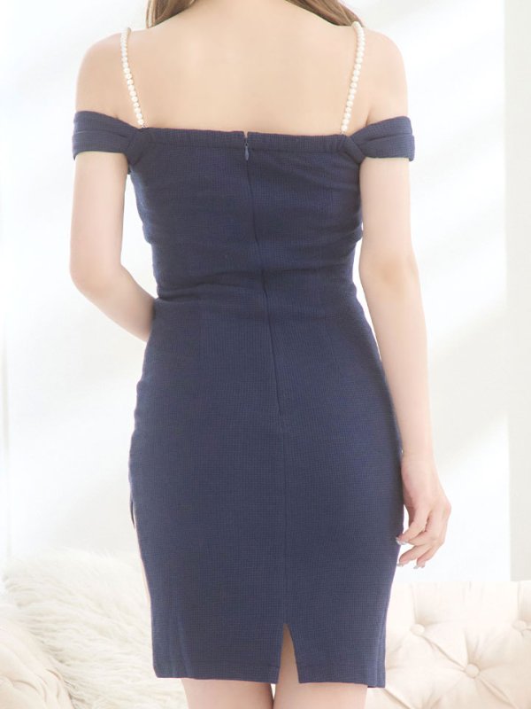 画像10: SALE!オフショルダーワンカラードレス/谷間魅せ/タイト/キャバドレス/ミニドレス【S-Mサイズ/ワンカラー】[HC02] 【YN】dzw