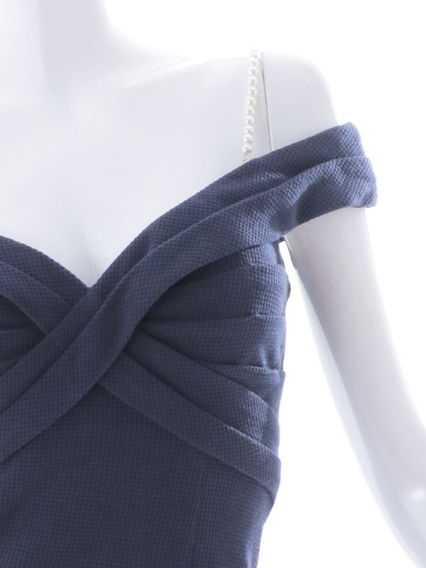 画像14: SALE!オフショルダーワンカラードレス/谷間魅せ/タイト/キャバドレス/ミニドレス【S-Mサイズ/ワンカラー】[HC02] 【YN】dzw