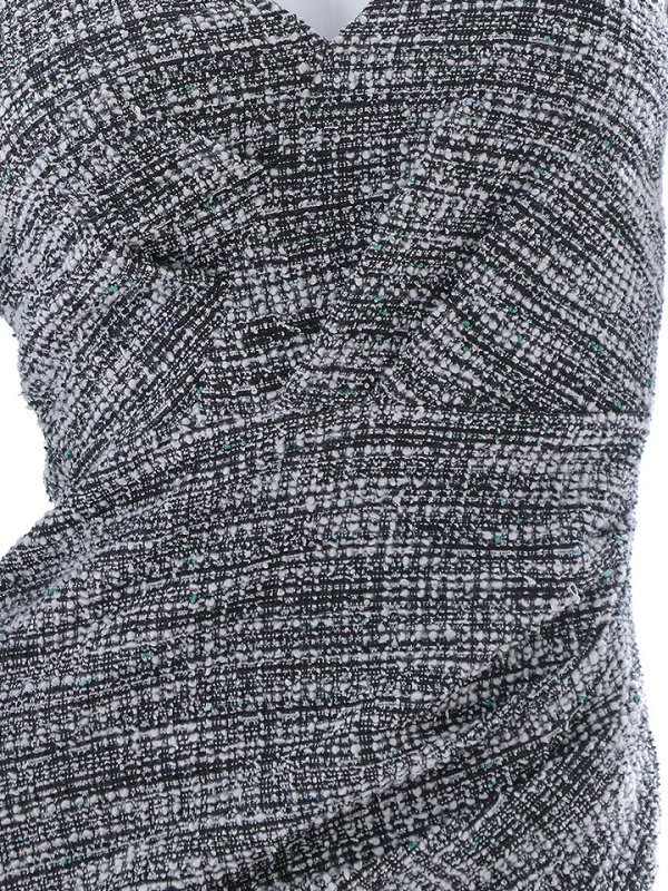 画像17: XSサイズ登場!ミックスツイードドレス/デザイン紐/オフショルダー/谷間見せ/背中見せ/ミニドレス/キャバドレス【XS-Lサイズ/1カラー】[HC02] 【YN】dzy