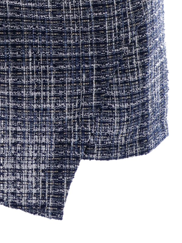 画像17: セットアップツイードミニドレス/フロントジップ/ノースリーブ/谷間見せ/背中見せ/ミニドレス/キャバドレス 【XS-Mサイズ/1カラー】[HC02-U] 【YN】dzw