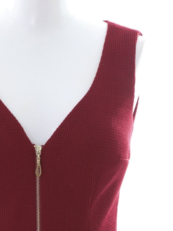 画像14: SALE!ワッフルドレス/無地/チェーン/谷間見せ/タイト/キャバドレス/ミニドレス【XS-Lサイズ/1カラー】[HC02-X] 【YN】dzk