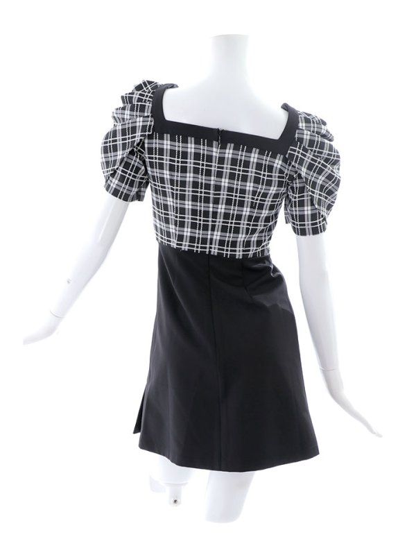 画像21: チェックハイウエストワンピース/キャバドレス【S-Mサイズ/1カラー】[HC02] 【YN】dzw