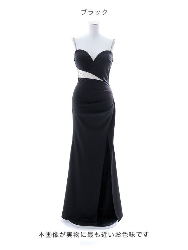画像17: ビジューカッティングロングドレス/キャミソール/谷間見せ/背中見せ/タイト/キャバドレス【S-Lサイズ/2カラー】[HC02] 【YN】dzj