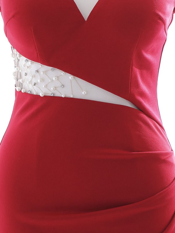 画像22: ビジューカッティングロングドレス/キャミソール/谷間見せ/背中見せ/タイト/キャバドレス【S-Lサイズ/2カラー】[HC02] 【YN】dzj