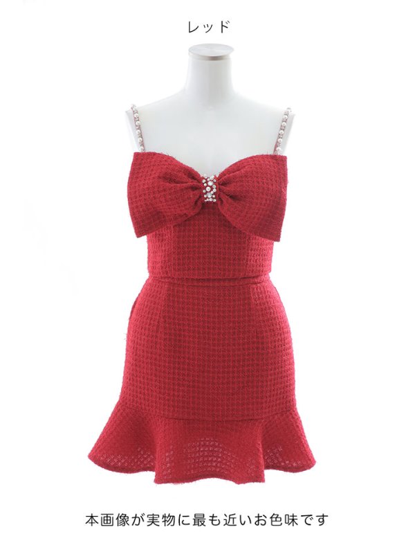 画像26: 【送料無料！】セットアップマーメイドミニドレス/リボン/ビジュー/キャミ/谷間見せ/背中見せ/ミニドレス/キャバドレス 【XS-Mサイズ/3カラー】[HC02-X]【YN】dzt