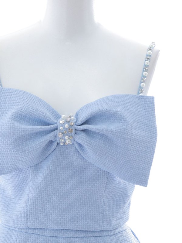 画像31: 【送料無料！】セットアップマーメイドミニドレス/リボン/ビジュー/キャミ/谷間見せ/背中見せ/ミニドレス/キャバドレス 【XS-Mサイズ/3カラー】[HC02-X] 【YN】dzt