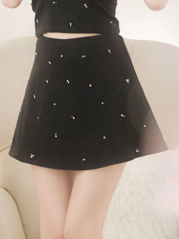 画像19: 【ポッキリセール！】ノースリーブ2ピースドレス/ビジュー/谷間見せ/背中見せ/ミニドレス/キャバドレス【XS-Mサイズ/2カラー】[HC02-X] 【YN】dzy