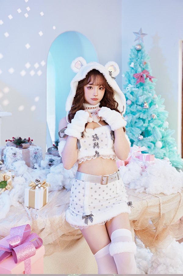 画像4: 【即日発送】【クリスマスコスプレ10点セット】【Malymoon/マリームーン】オーロラ白くまサンタ【フリーサイズ/1カラー】[OF03]