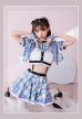 画像2: 【即日発送】チェックデビル制服コスチューム【マリームーン】【ハロウィンコスプレ10点セット】【フリーサイズ/2カラー】[YMT] (2)