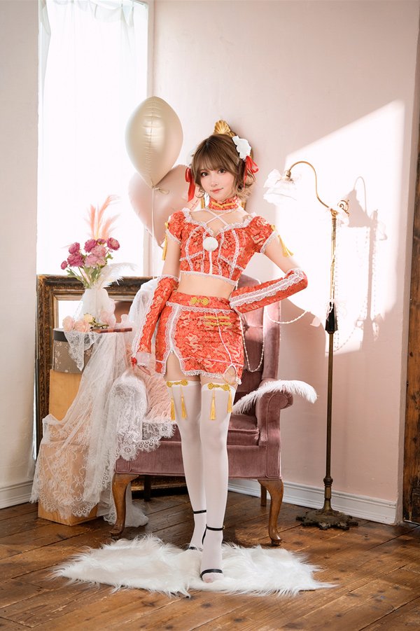 画像4: 【即日発送】ロマンスジッパーチャイナ【マリームーン】【ハロウィンコスプレ6点セット】【フリーサイズ/2カラー】[OF04]