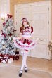 画像5: 【クリスマスコスプレ11点セット】【Malymoon/マリームーン】ホワイトヴェールチェックサンタ【2サイズ/1カラー】【予約/12月上旬発送予定】[HC03] (5)