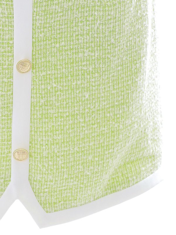 画像19: 【送料無料！】ツイードセットアップ/フリル袖/パイピング/ボタン/ベルト/タイト/谷間見せ/背中隠し/ミニドレス/キャバドレス【XS-Mサイズ/1カラー】[OF03-X] 【YN】dzy