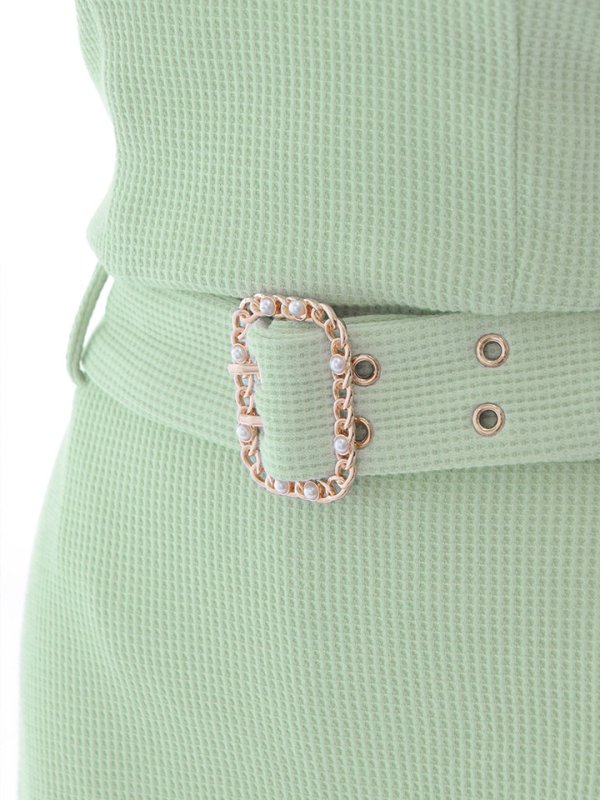 画像27: キャミソール/セットアップ/ベルト/パール/ワッフル生地/ミニドレス/キャバドレス【S-Mサイズ/2カラー】[OF03] 【YN】dzw