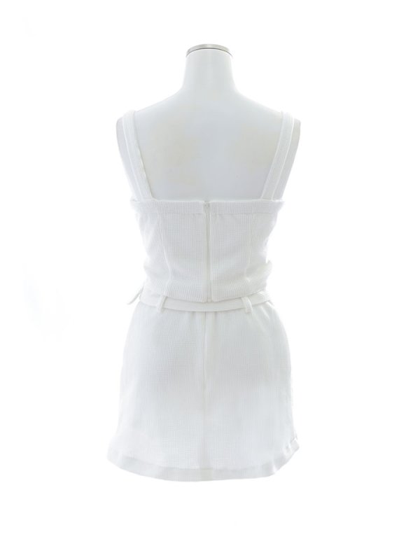 画像24: キャミソール/セットアップ/ベルト/パール/ワッフル生地/ミニドレス/キャバドレス【S-Mサイズ/2カラー】[OF03] 【YN】dzw