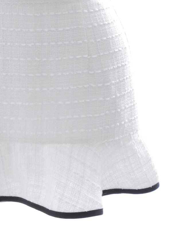 画像39: マーメイドツイードドレス/ノースリーブ/フラワーモチーフブローチ/谷間見せ/背中隠し/ミニドレス/キャバドレス【S-Mサイズ/1カラー】【複数品番】[OF03] 【YN】dzw