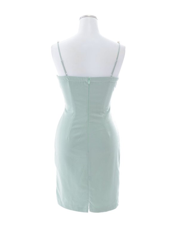 画像16: 胸元リボンキャミソールドレス/タイト/谷間見せ/ミニドレス/キャバドレス【XS-Mサイズ/1カラー】[OF03] 【YN】dzy