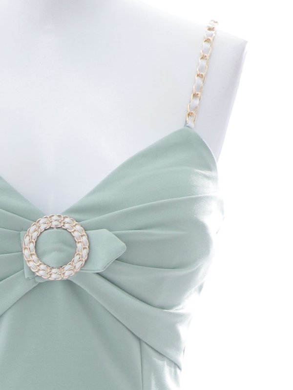 画像17: 胸元リボンキャミソールドレス/タイト/谷間見せ/ミニドレス/キャバドレス【XS-Mサイズ/1カラー】[OF03] 【YN】dzy