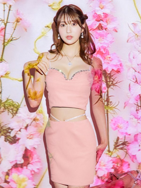 画像18: セットアップキャミソール/ビジュー/谷間見せ/背中見せ/ミニドレス/キャバドレス【XS-Mサイズ/1カラー】[OF03]【YN】 dzy