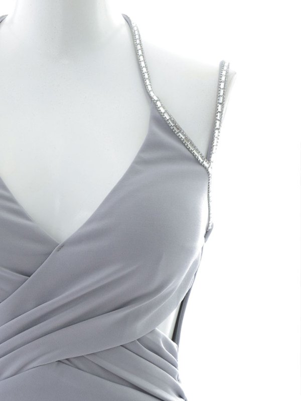 画像13: ワンカラーバストクロスドレス/タック/キャミソール/ビジュー/肌見せ/サイド空き/谷間見せ/背中見せ/ミニドレス/キャバドレス【XS-Mサイズ/1カラー】[OF03] 【YN】dzwy